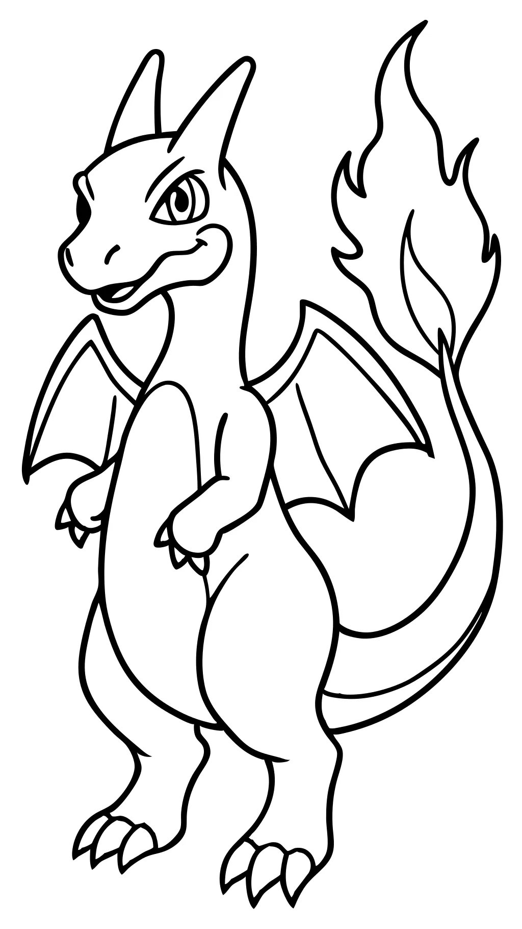 Pokemon Charizard Coloring Página